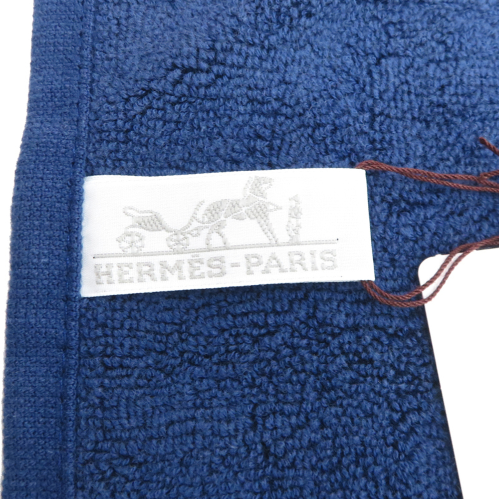 Hermes 2-piece set, women's and men's towels, 100% cotton, blue x white. - Picture 5 of 7